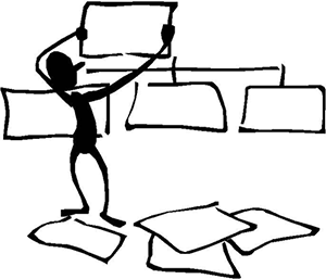 Human figure reorganizing flowchart