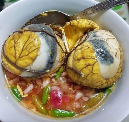 partly fertilized egg that is open