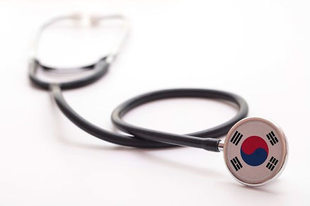 Stethoscope with south korean flag